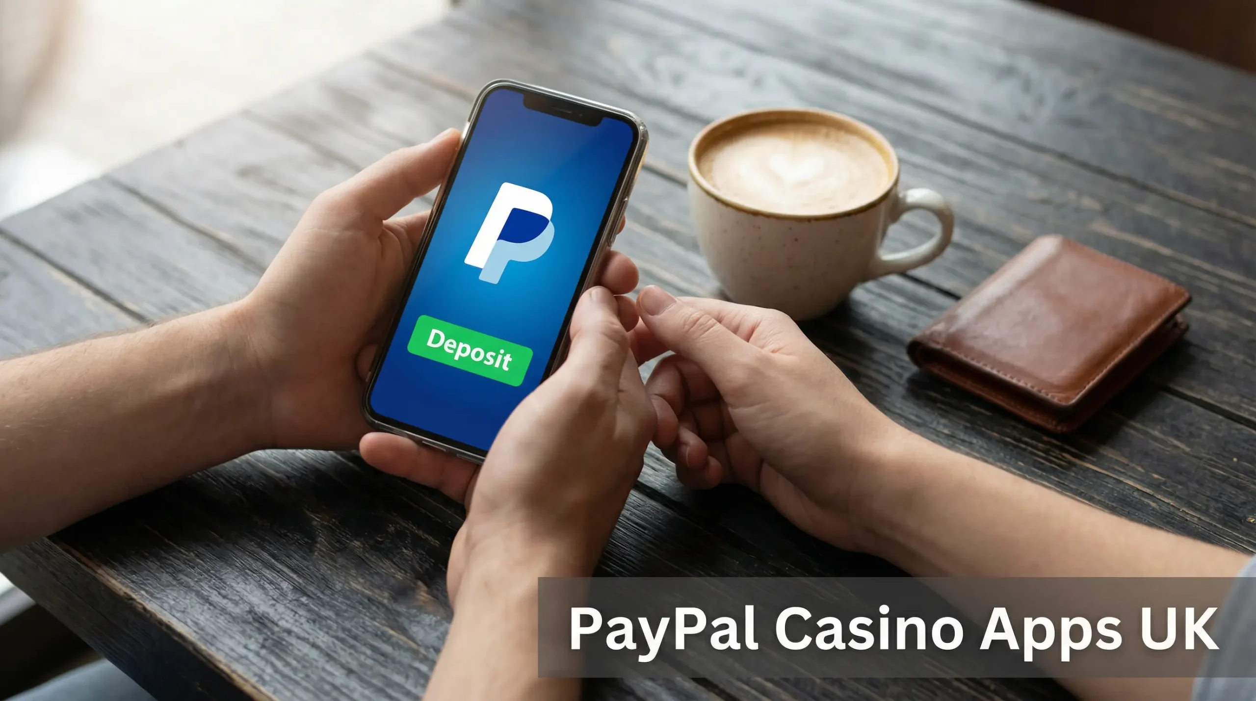 Smartphone displaying a PayPal payment screen with a casino app in the background