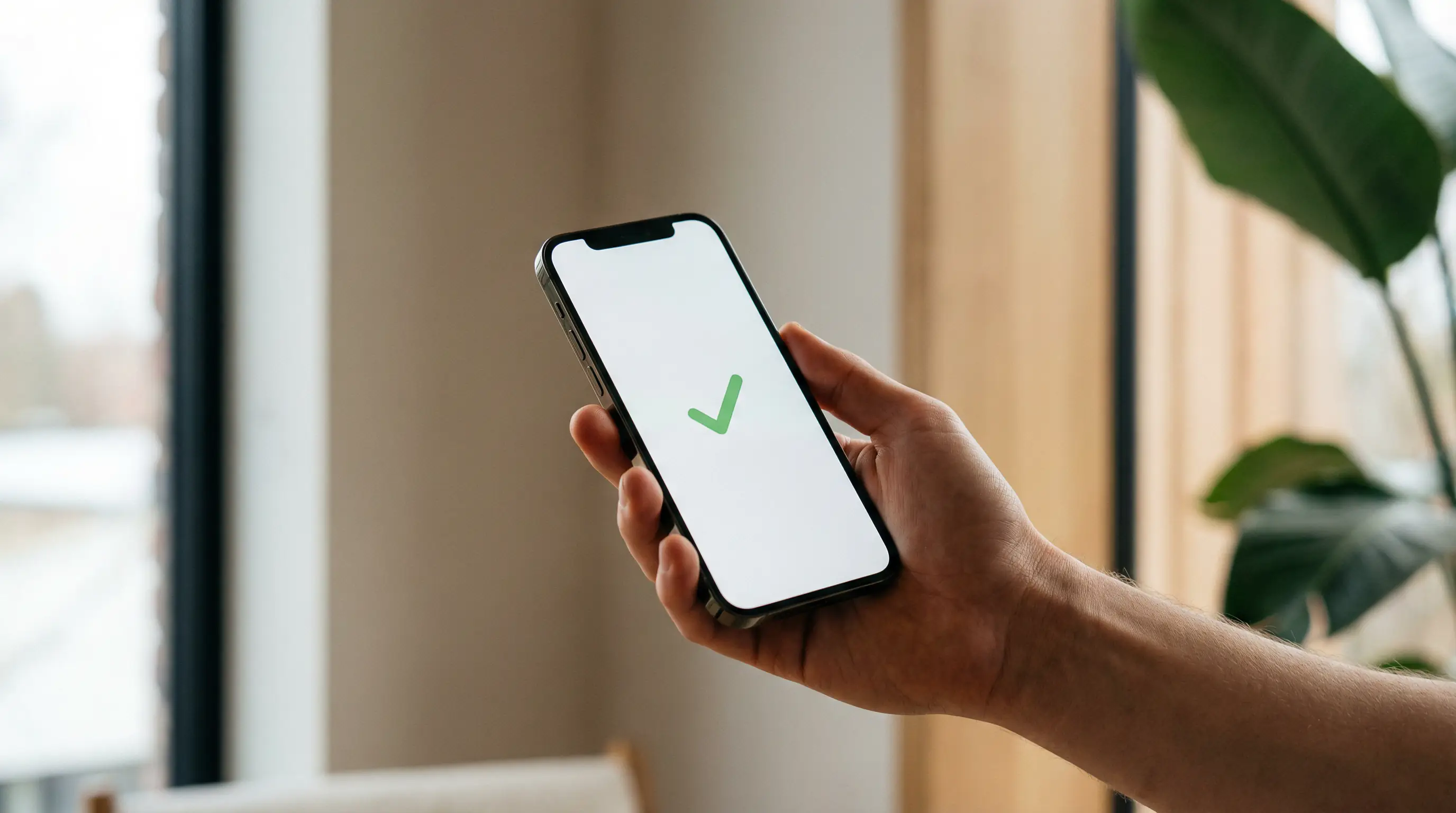 Smartphone screen showing a successful withdrawal notification from a casino app